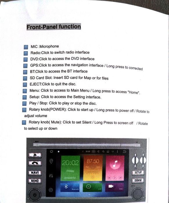 Android мултимедия за кола