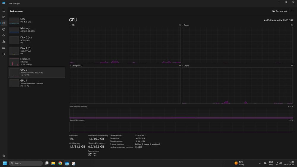 Геймърски | Ryzen 5 7600X | RX 7900 GRE 16GB | 32GB RAM | NVMe | WiFi
