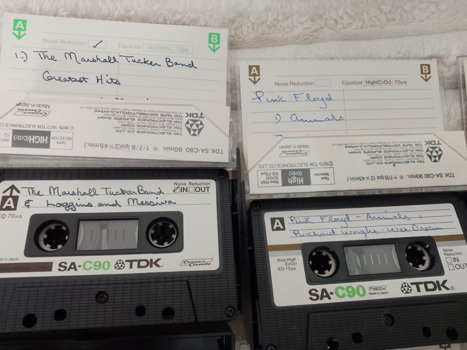 Casete audio, mini colecție. TDK SA-C 90, Pink Floyd.
