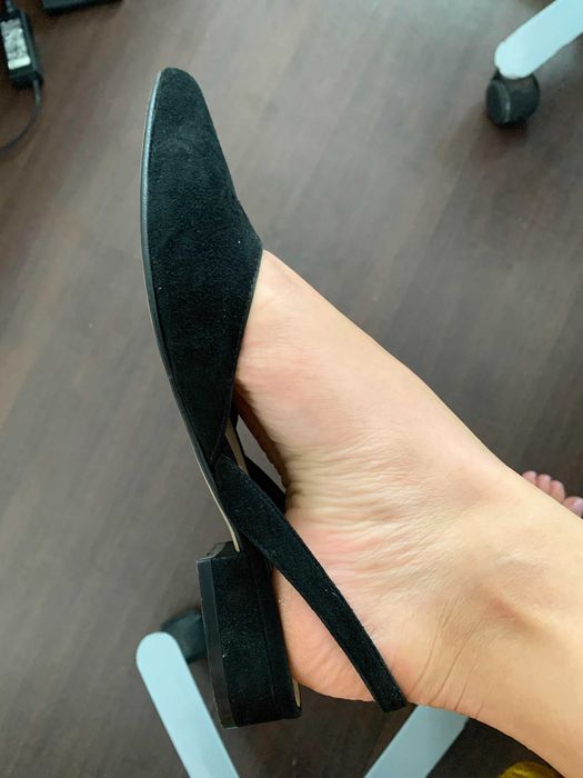 Balerini stiletto piele naturala