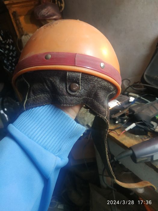 Мото шлем РЕТРО.