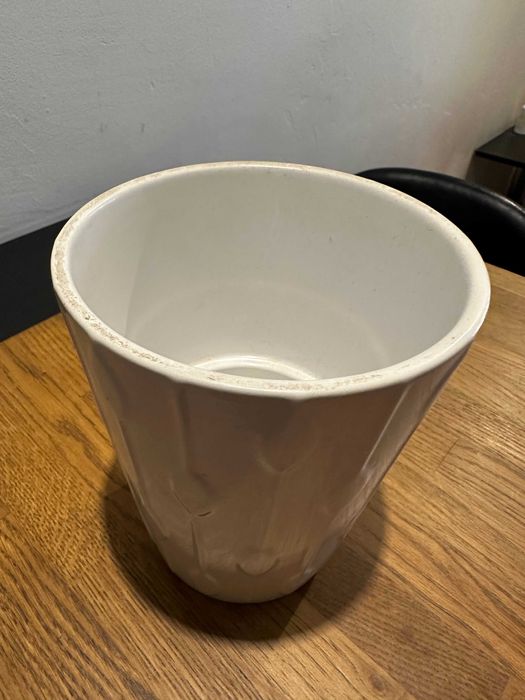 Керамична саксия / кашпа – бяла