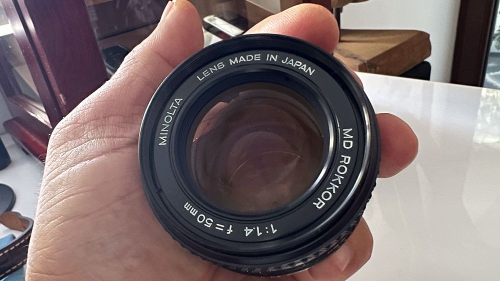 Obiectiv Minolta MD Rokkor 50mm F1.4 MF cu focalizare manuală, JAPONIA