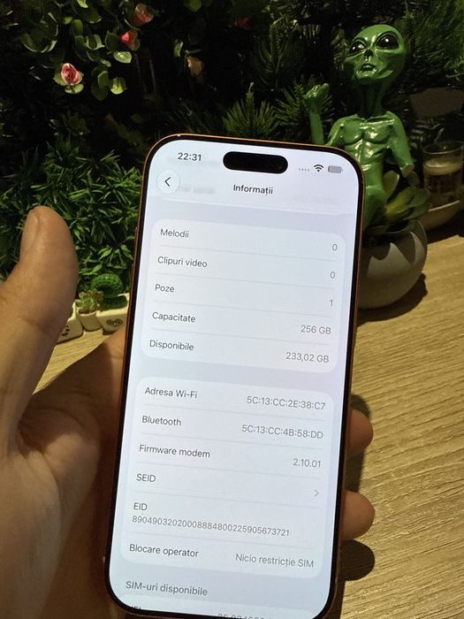 Iphone 17 pro 256gb ‼️Garantie‼️93% bat‼️Husa si folie‼️