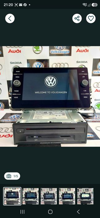 Navigatie Originala MIB 2 DISCOVER media  vw passat b8 golf 7 tiguan
