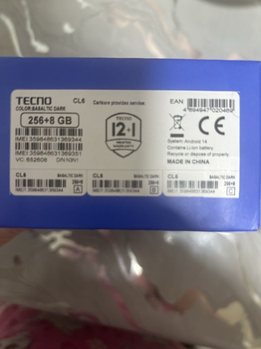 Tecno 30 camon 256GB