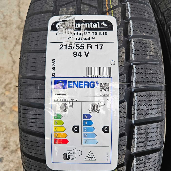 2 Нови зимни гуми 215/55R17 Continental Contact TS815 ContiSeal 94V