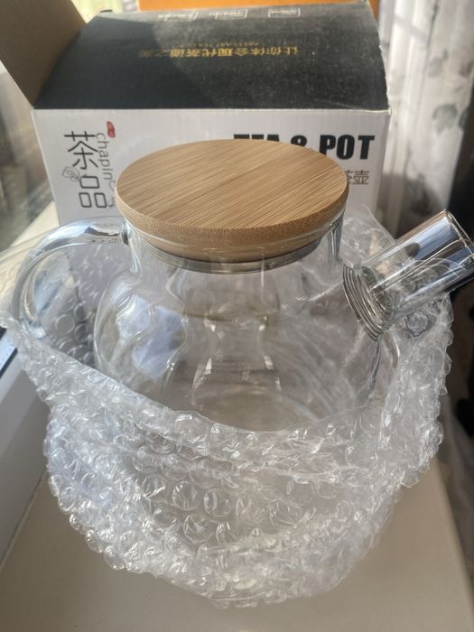 Заварочный чайник из боростекла