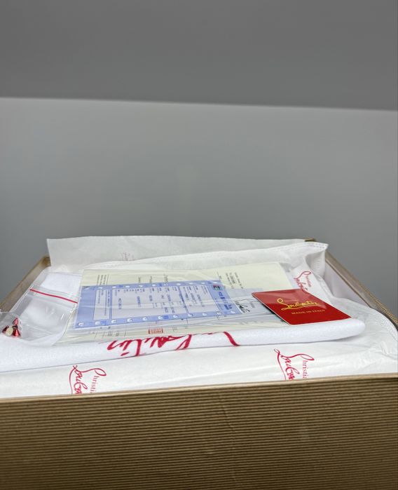 Christian Louboutin High Oralato Red Black