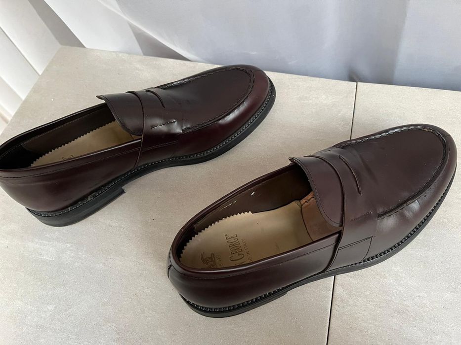 Mocasini Green George bordeaux/maro