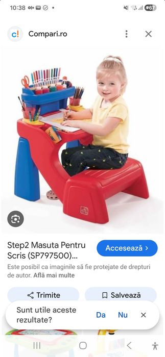 Masuta pentru scris joacă Step2