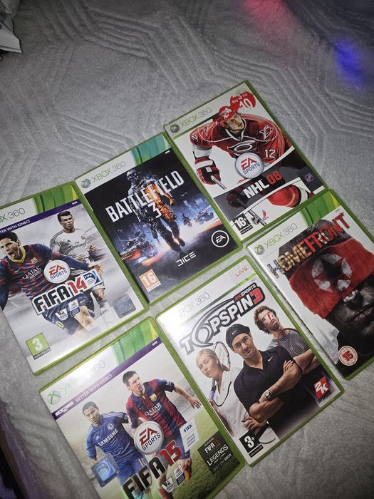 Vând lot 6 jocuri originale Xbox 360, folosite dar funcţionale 100%. Toate au carcasele originale