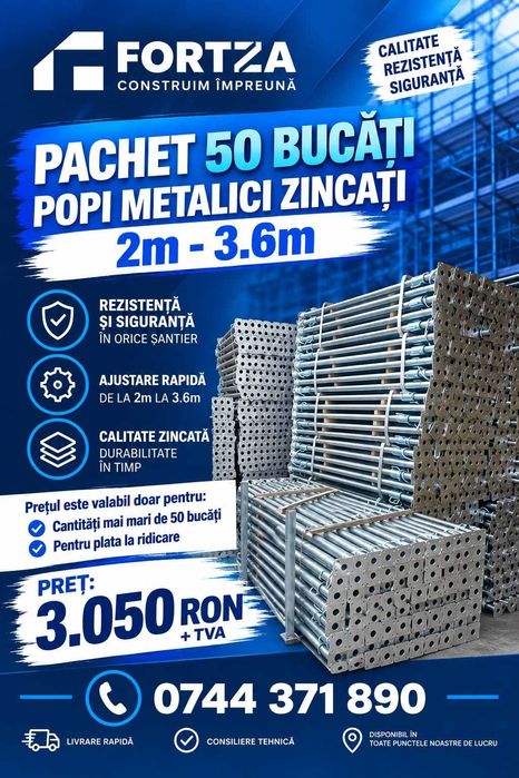 Popi zincati extensibili