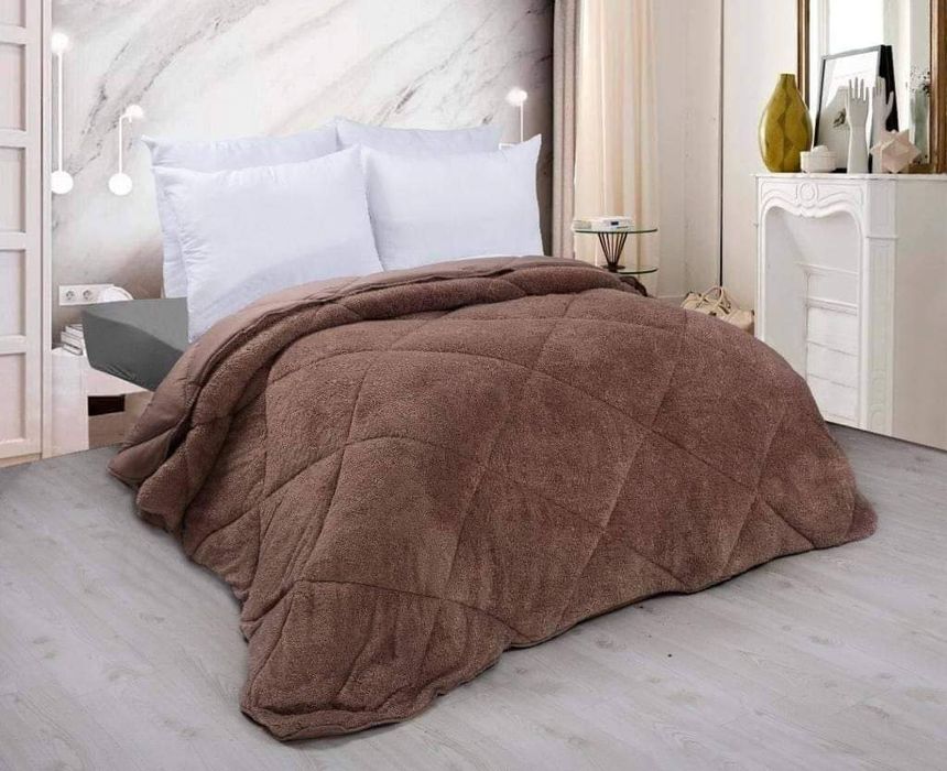 Олекотена зимна завивка Шепърд с пух