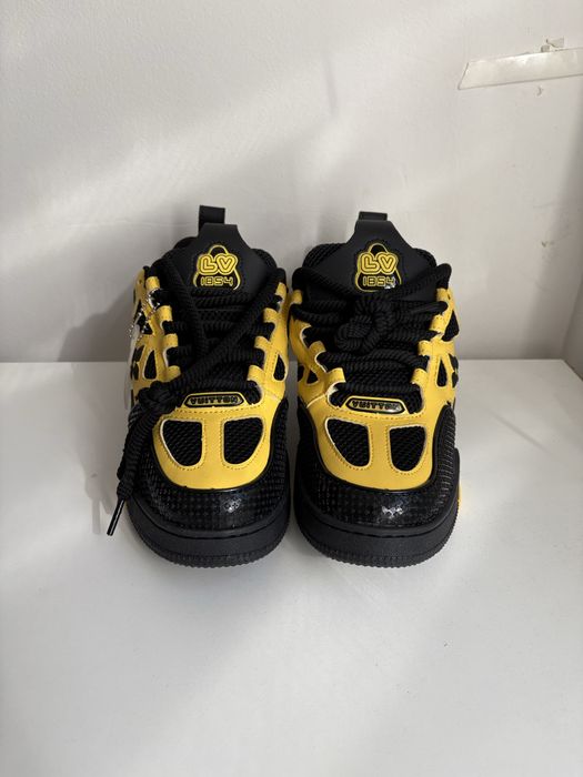 Adidasi Louis Vuitton LV Trainer Yellow Black 41