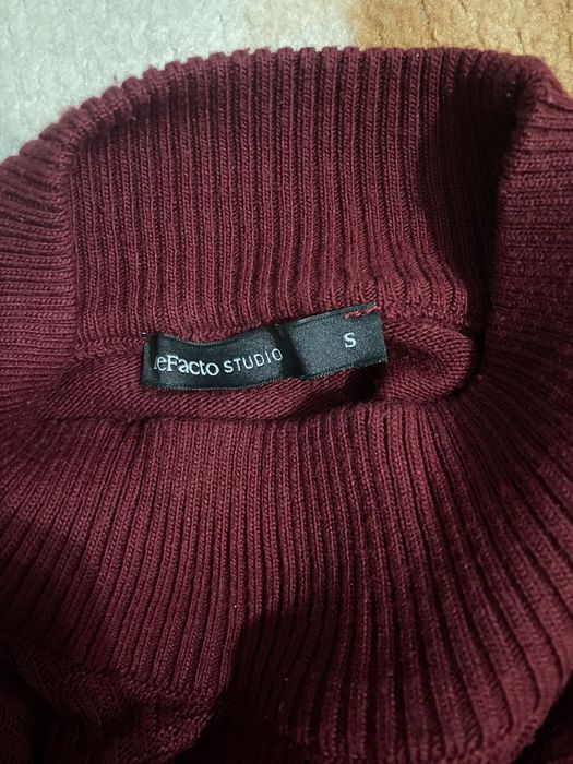 Кофта тёплая, мужская ,бордовый