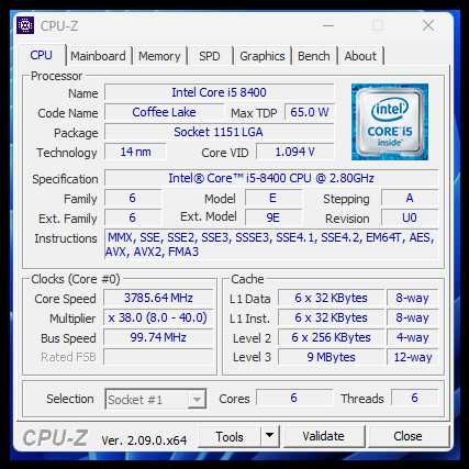 Kомпютър Fujitsu Esprimo D538 SFF Intel Core i5-8400 8gb ssd+hdd