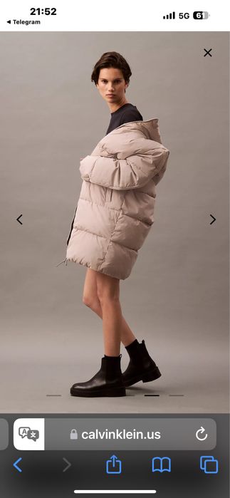 Длинная куртка Calvin Klein