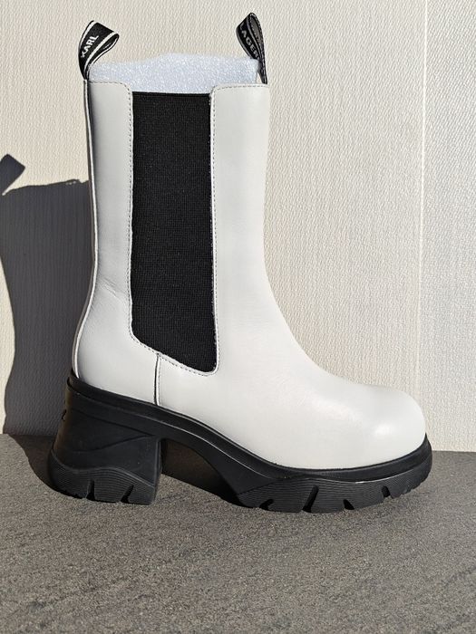 Ghete Karl Lagerfeld Mid originale piele naturală cool