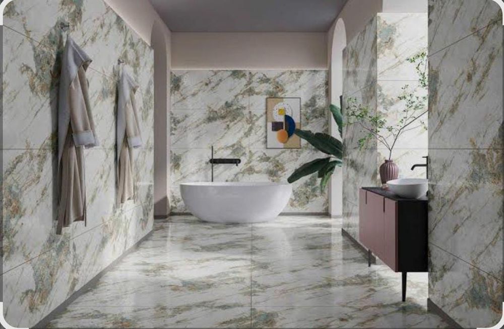 Кафель басамыз, уклатка керомогранит