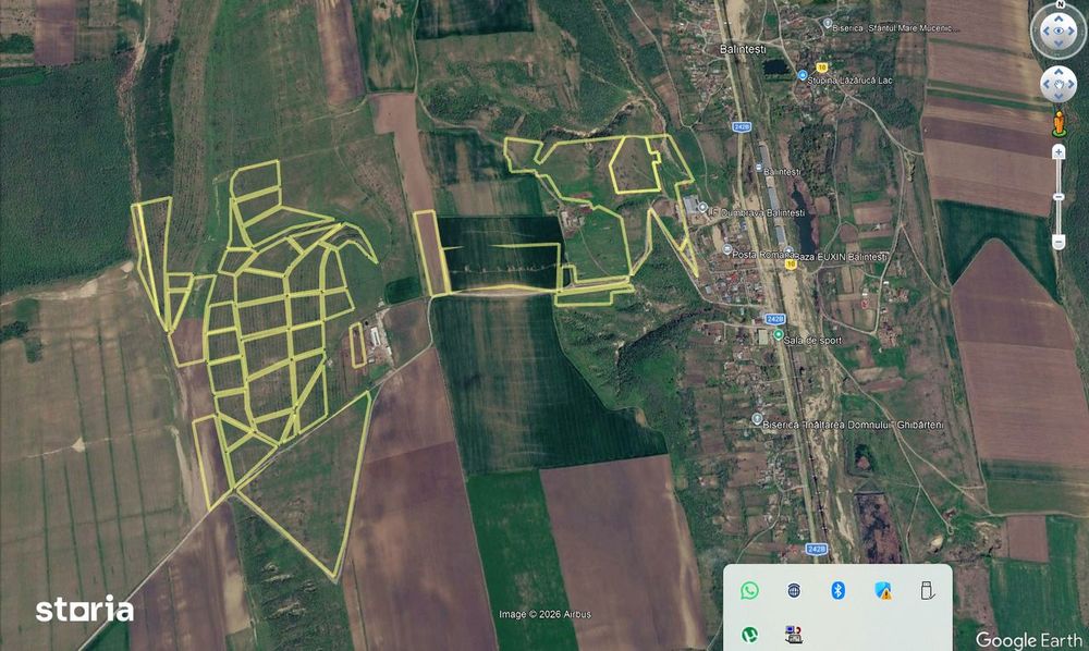 Vandt teren Balintetsi Galati 70 ha parc fotovoltaic/eolian