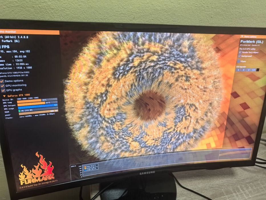 Placa video pălit gtx 1080 8g 256b