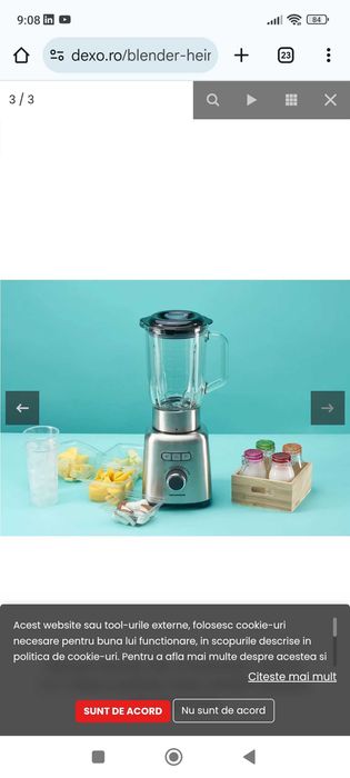 Блендер Heinner HBL-ICE1000XMC, 1000 W, 1.5 л