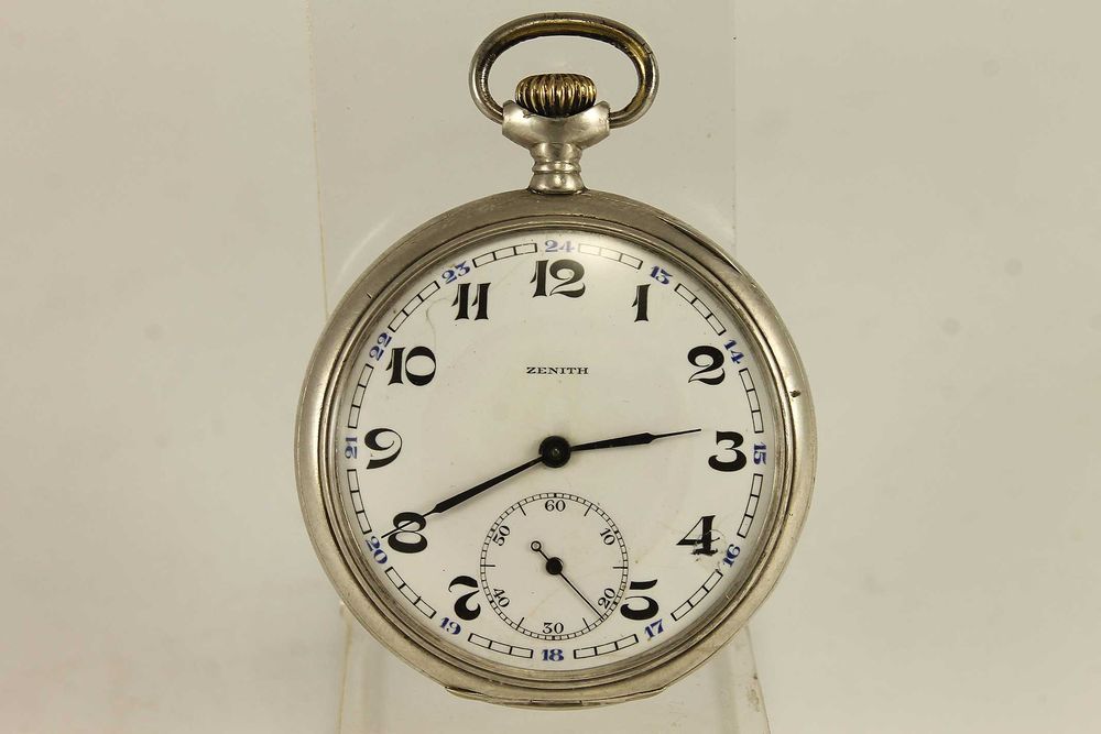 Швейцарски Сребърен Джобен ZENITH Grand Prix Paris 1920's