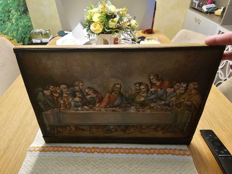 Icoană superbă pictată pe lemn, peste 70 ani vechime