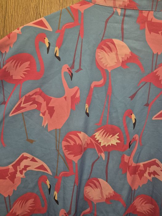 Camasa flamingo albastra