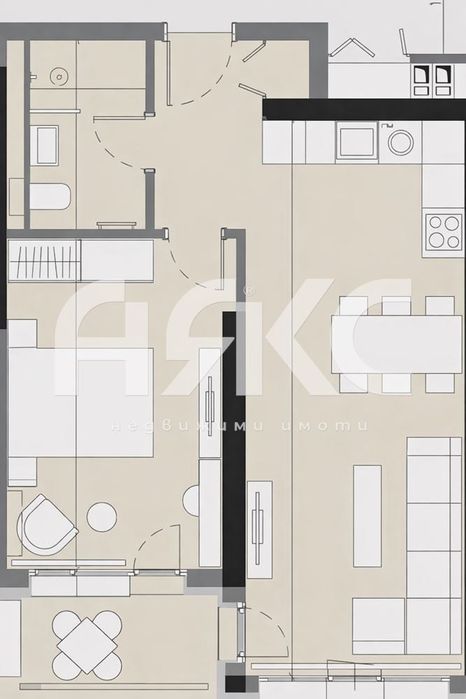Продава се Двустаен апартамент в София, Банишора - 72 кв.м за 1218 €/кв.м - Снимка #2