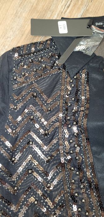 Дамско боди с пайети