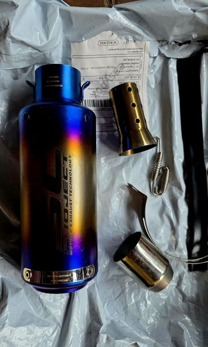 Nou! Tobă sport moto atv scuter. Tobă completă cu accesoriile de montaj si DB kiler