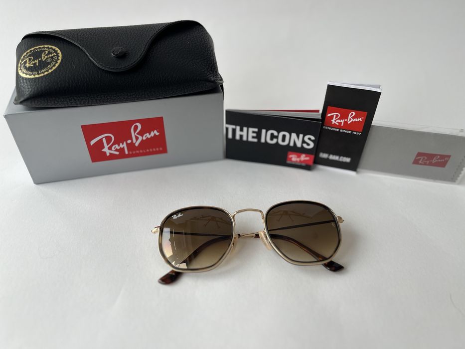 Ochelari de soare Ray Ban 3548M Hexagon Noi