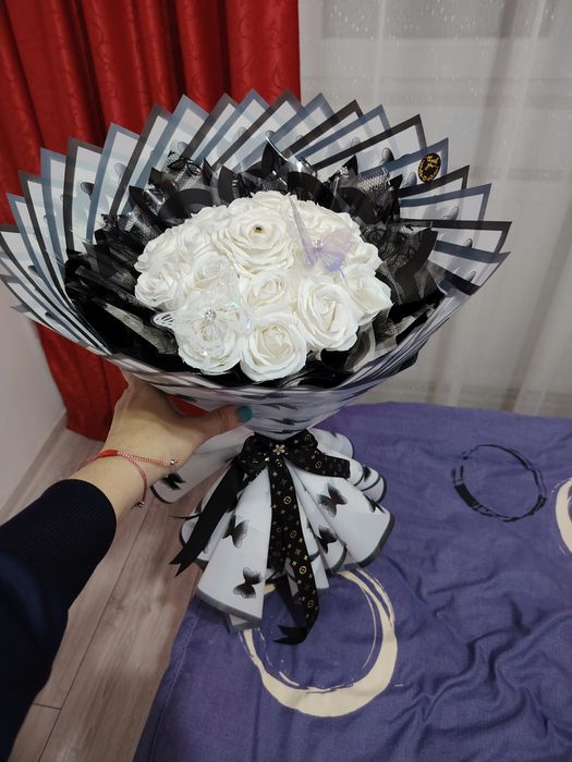 Buchet trandafiri săpun 17