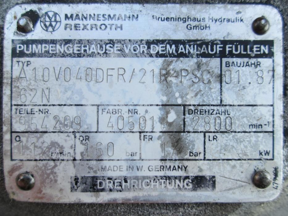 Pompa hidraulica Mannesmann - Rexroth A10V040DFR