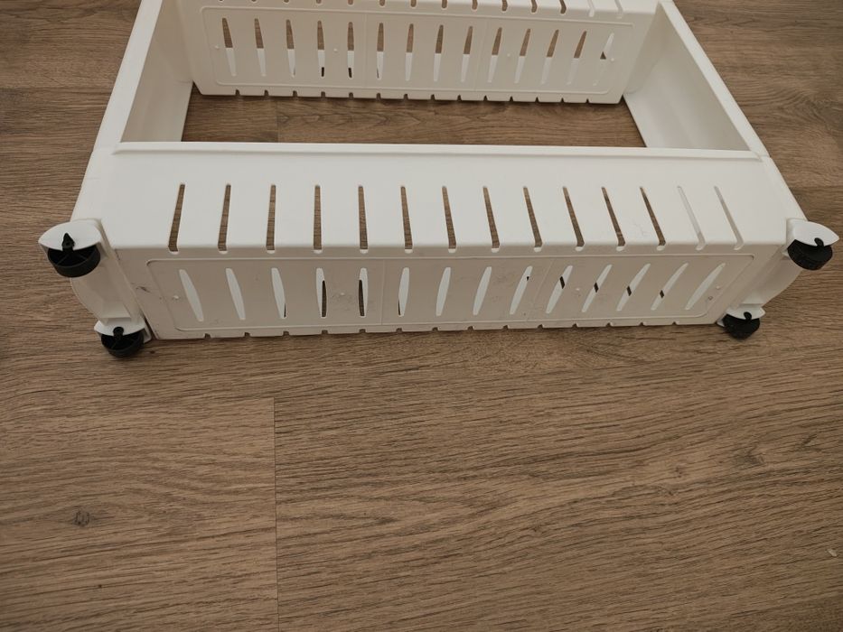 Set divizoare sertare / organizatoare rafturi ALBE plastic
