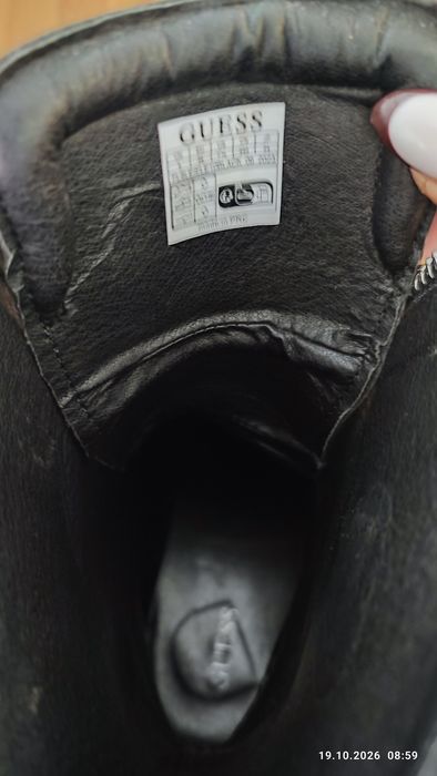 Боти на GUESS естествена кожа