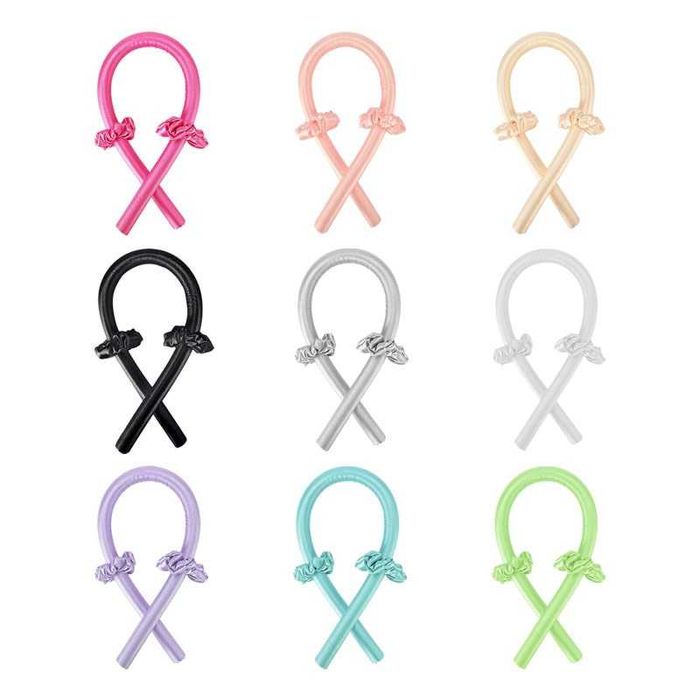 Сатенен ролер и скрънчита за коса ленти за къдрене къдрици лента