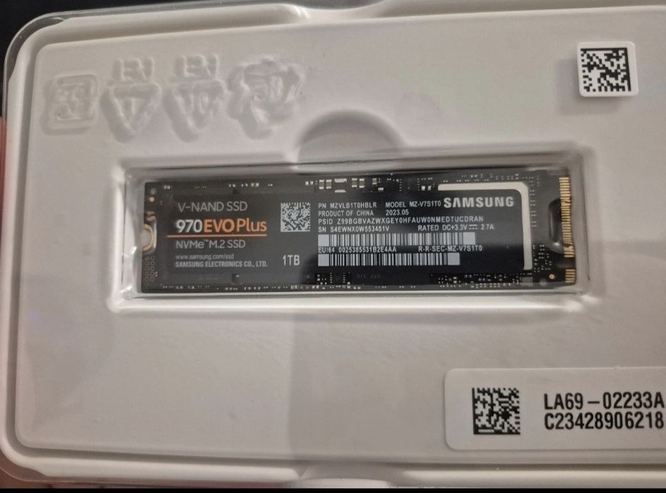 Samsung 970 Evo plus 1 TB