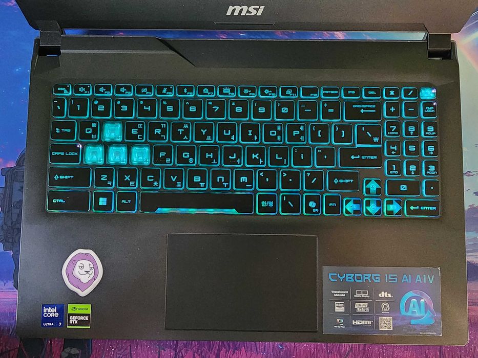 MSI Cyborg 15 AI A1VEK — Intel Core Ultra 7 / 32GB RAM / 6 oy ishlagan
