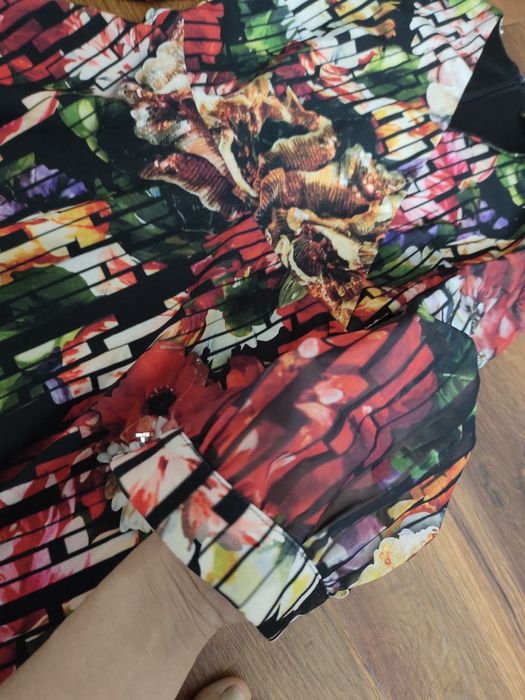 Платье синий с кружевом нежный турецкий платье 36 38