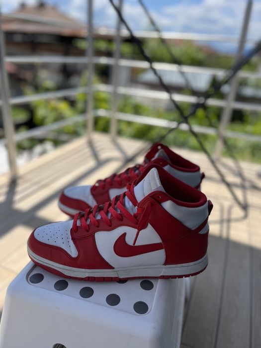 Nike Dunk high university red 45.5