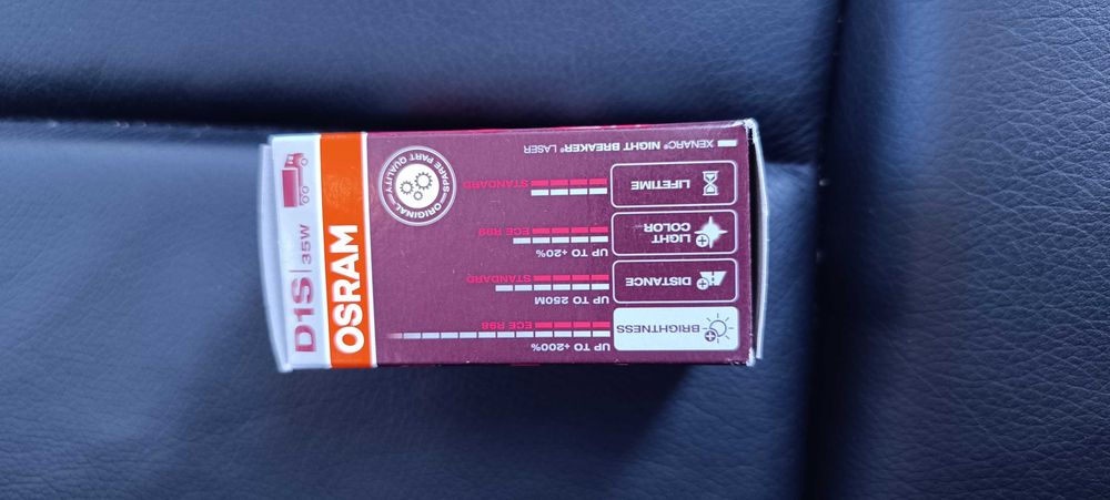 Ксенон крушка на Osram D1S +200% Night Breaker Laser 66140XNL