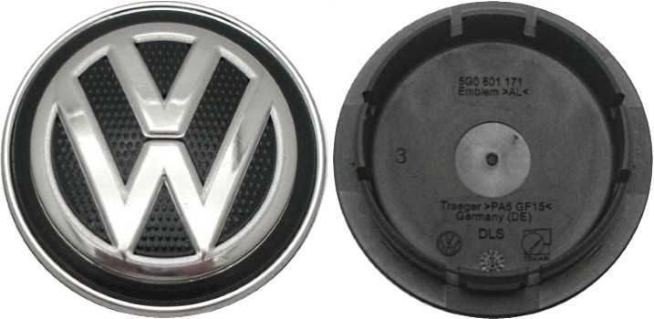 SkinoEu Compatibile con Coprimozzo VW Volkswagen 5G0601171XQI 66mm  Copricerchi Tappi Ruota Cerchi Lega Ricambio CR 43