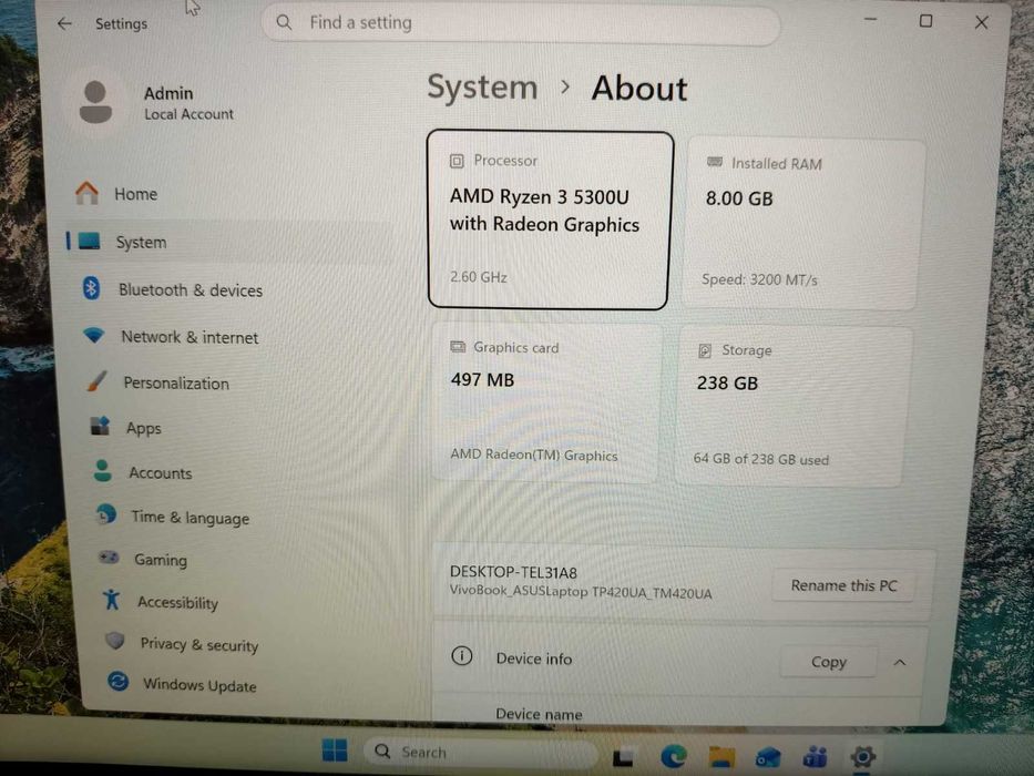 Laptop Asus Vivobook
