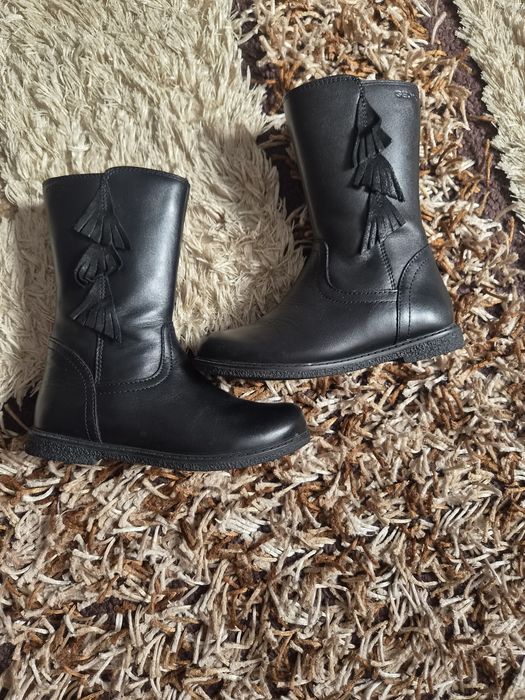 Cizme Geox fetite, din piele