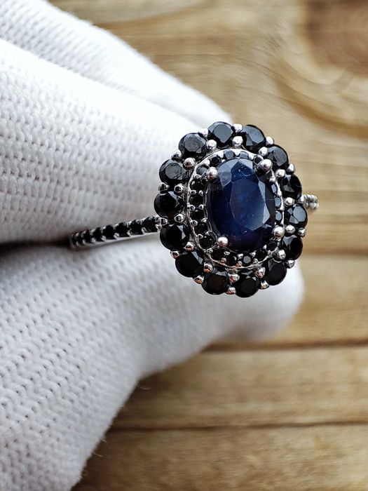 925 Inel Argint Cu Safir Masura 16.5