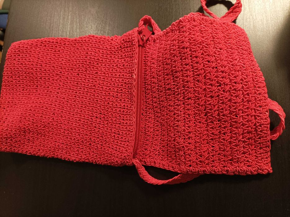 Geanta crosetata, mica, handmade.