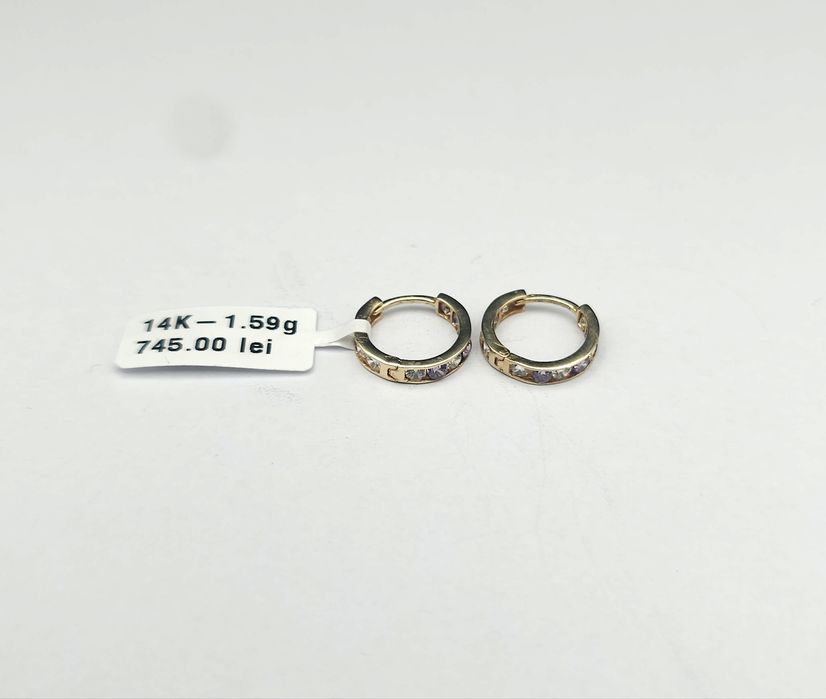 Bijuteria Royal cercei aur 14k 1.59 gr